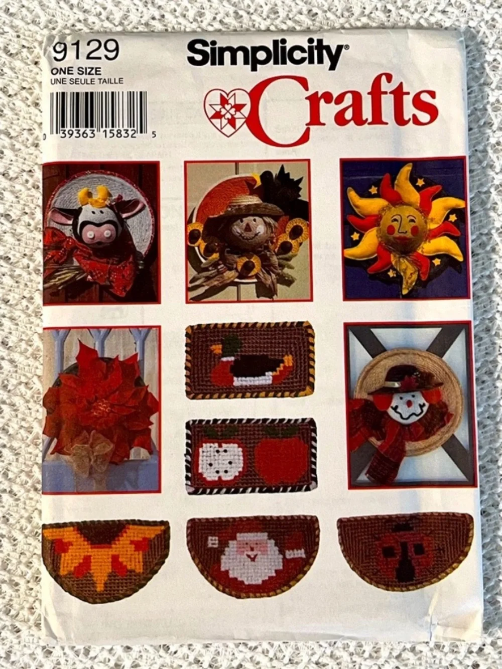 Lot of 3 Vintage Simplicity Patterns Crafts Pillows Nursery Uncut